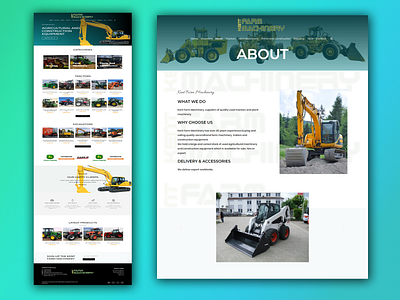 Construction and agriculture equipment business website