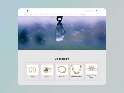 Fashion artificial jewellery website design