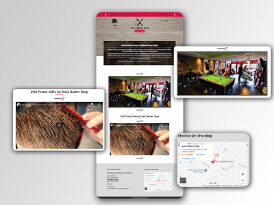 Barbershop website building with booking system