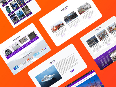 Marine spare parts business website design