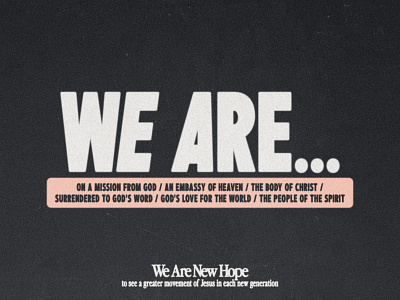 We Are... | New Series Branding branding church crtvchurch crtvmin design logo series