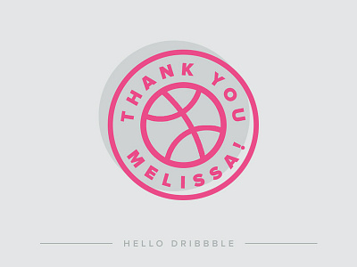 Thank you! debut dribbble first shot hello