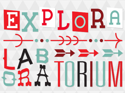 Exploralaboratorium branding logo typography