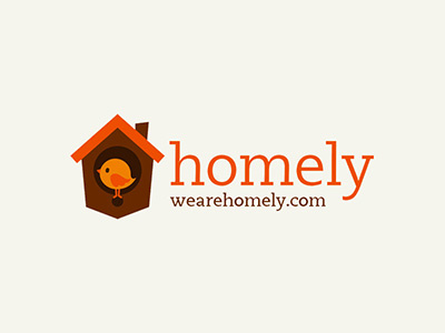 Homely logo bird branding identity illustration logo