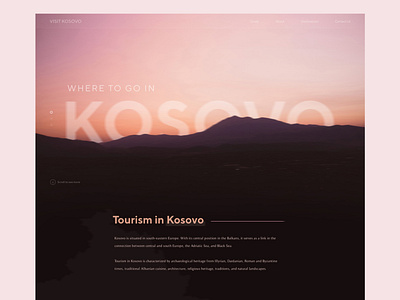 Visit Kosovo - Tourism Website Design