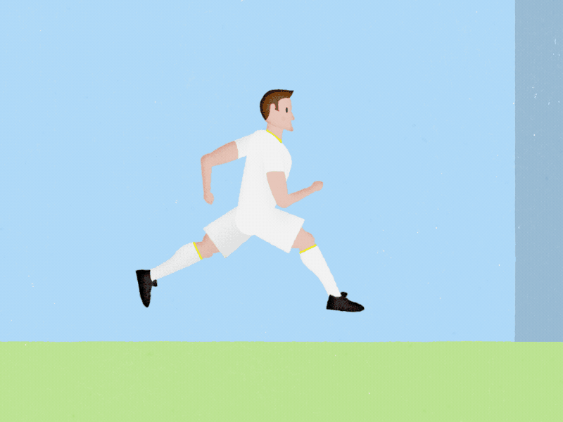 Run Jump Fall animation character duik football motion run run cycle