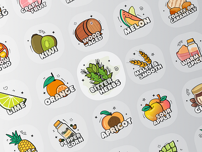 Icons for the Beer Application app beer branding icon logo ui