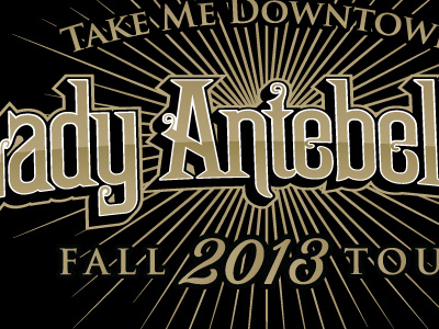 Lady Antebellum Fall Tour Tee antebellum contest country gold lady lady antebellum music rustic t shirt tour typography vintage