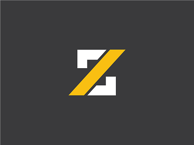 Z brand construction identity illustration letter logo logotype mark symbol z