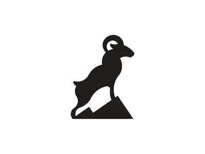 Ram Mark animal brand geometric identity illustration logo mark mountains ram silhouette symbol