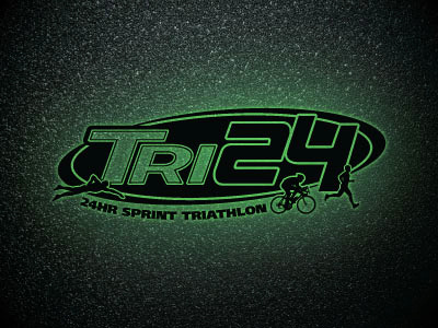 TRI24 active asphalt bike branding glow logo race run sport sprint swim triathlon