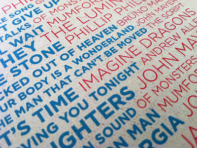 Tunes List album canvas case cd cd cover cover design gotham lettering music print retro songs texture tracks tunes typography