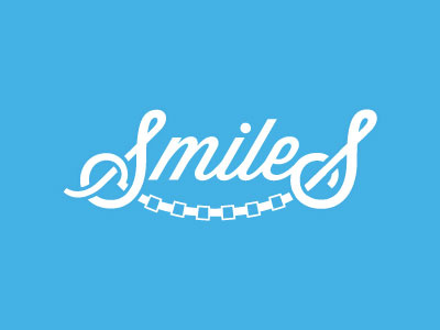 Smiles Type braces design lettering logo lost type ortho orthodontist script smile teeth type typography wisdom script