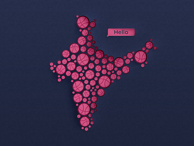 Hello Dribbble from India! abduzeedo adobe creative design designinspiration designmilk dribbble graphicdesign graphics illustration india picame
