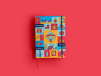 Illustration and Mockup adventure design designinspiration diary dribbble graphicdesign graphics illustration india mockup pirategraphic travel