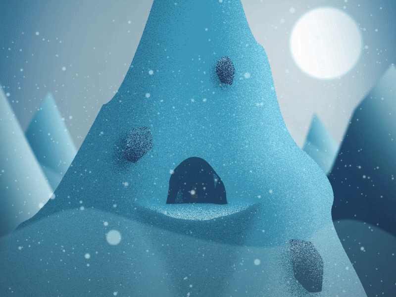 Snow man WIP after effects animation character illustration motion design