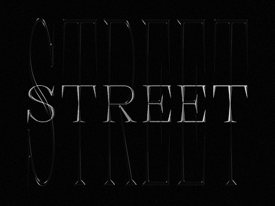 Pine Street Display graphic design lettering typogaphy