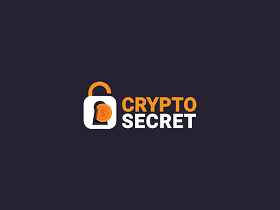 CryptoSecret Logo coin coin logo crypto crypto logo cryptocurriency logo logo design money money logo unlock