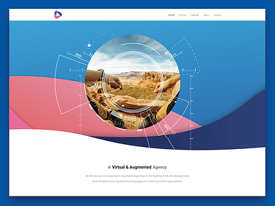 VR website layout