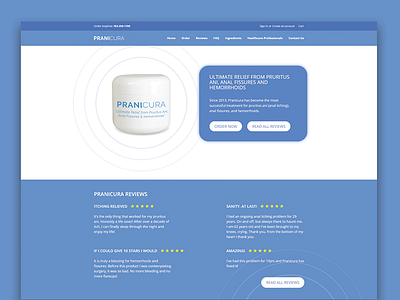 Pranicura blue blue website creative minimalist modern simple ui ux web webdesign
