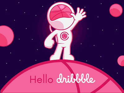 Hello Dribbble! debute design graphic new