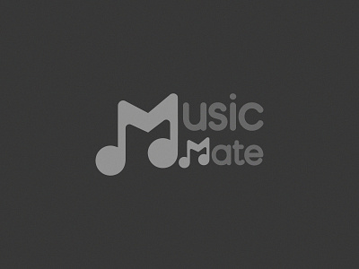 Music Mate Logo concept design logo music music app