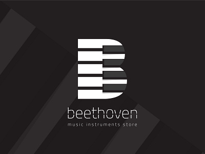 Beethoven Music Instruments Store Logo