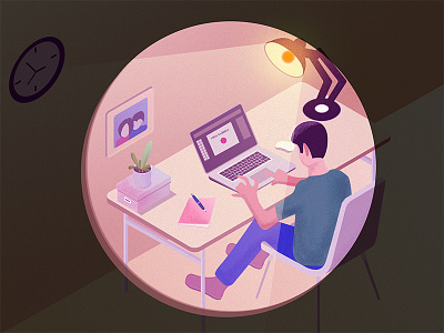 Hello dribbble ! Working ! busy work