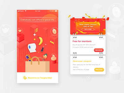 splash screen page and popover app illustration popover splash screen page ui