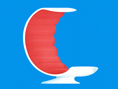 C 36daysoftype chairs digitalillustration illustration midcentury space typedesign typography