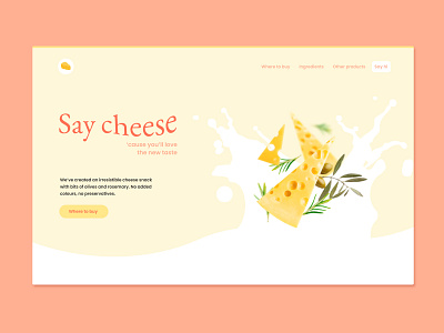 Say cheese | web UI concept