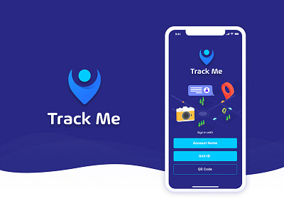 Track Me app app design splash track