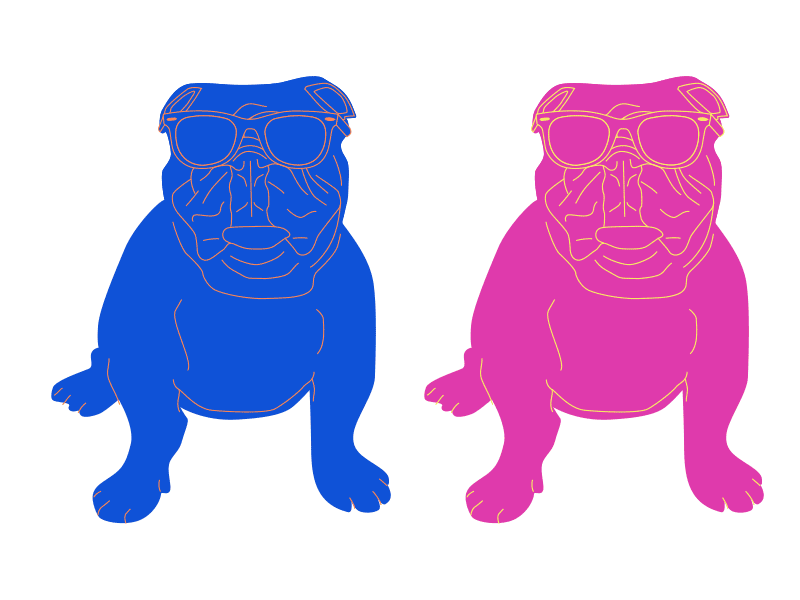 Bulldogs animation gif graphic design illustration