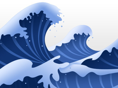 Wave Footer footer photoshop tile water wave