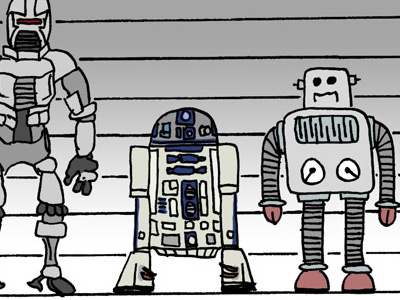These Are Not The Droids You Are Looking For cartoon comic strip drawing droids irobot365
