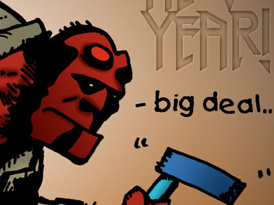 Hellboy - big deal... comic hellboy new year