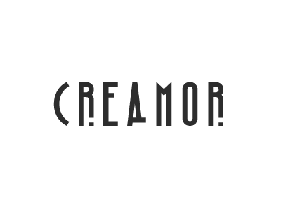 Creamor (process) brand branding clothing fashion logo shop type
