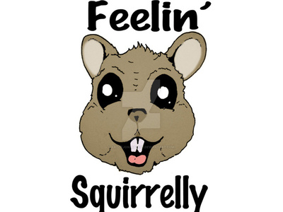 Feelin Squirrelly Cartoon cartoon design drawing illustration