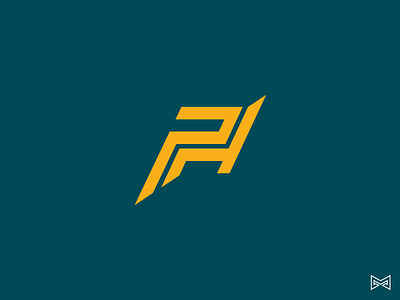 PH logo monogram design dynamic lineart logo ph sport typo typography vector