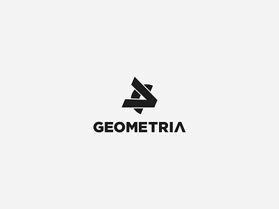 Geometria logo angle black geometric geometry icon logo monogram typo typography vector white
