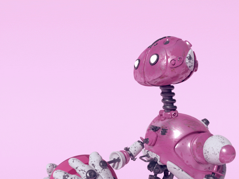Hello, Dribbble! 3d animation character debut dribbble debut maya motion graphics robot vray zbrush