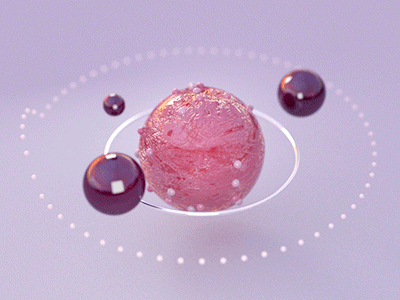 Orbits 3d animation daily render design maya motion graphics pink purple texture vray