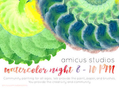 Watercolor Night fiction illustrator paint promo watercolor