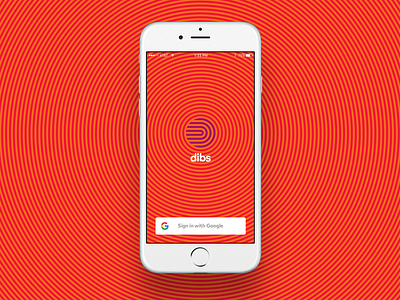 Dibs - Sign In Screen