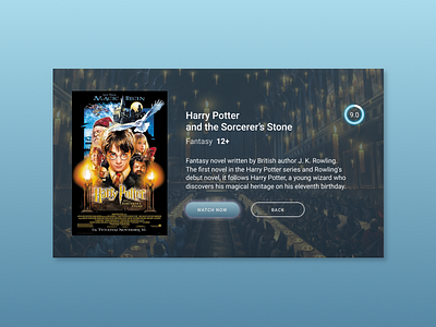 Daily UI 025 dailyui harrypotter movie app tvapp ui uidesign