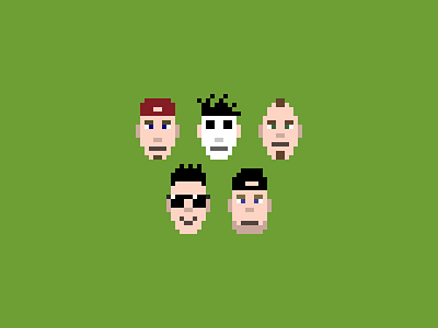 Limp Bizkit pixel art