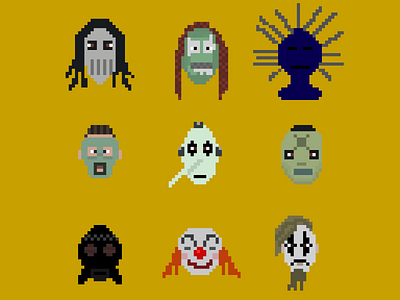 Slipknot pixel art