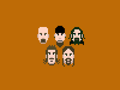 Meshuggah pixel art