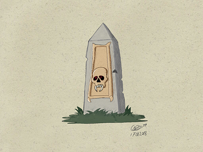 Tombstone concept art cg cgart illustration obelisk tombstone undead
