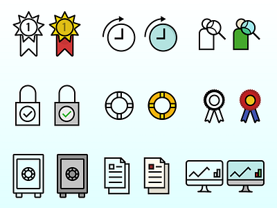 Icon Set art flat icon icons icons set illustration ui uidesign vector